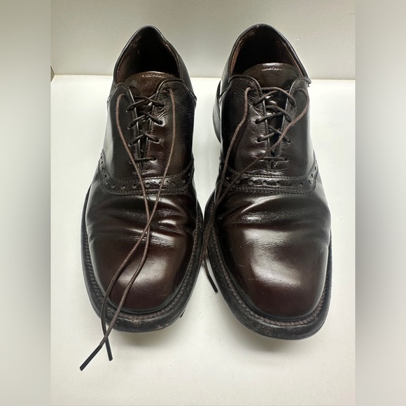 Allen Edmonds Men’s Saddle Oxfords – Brown Leather, Size 8 B - Picture 2 of 12
